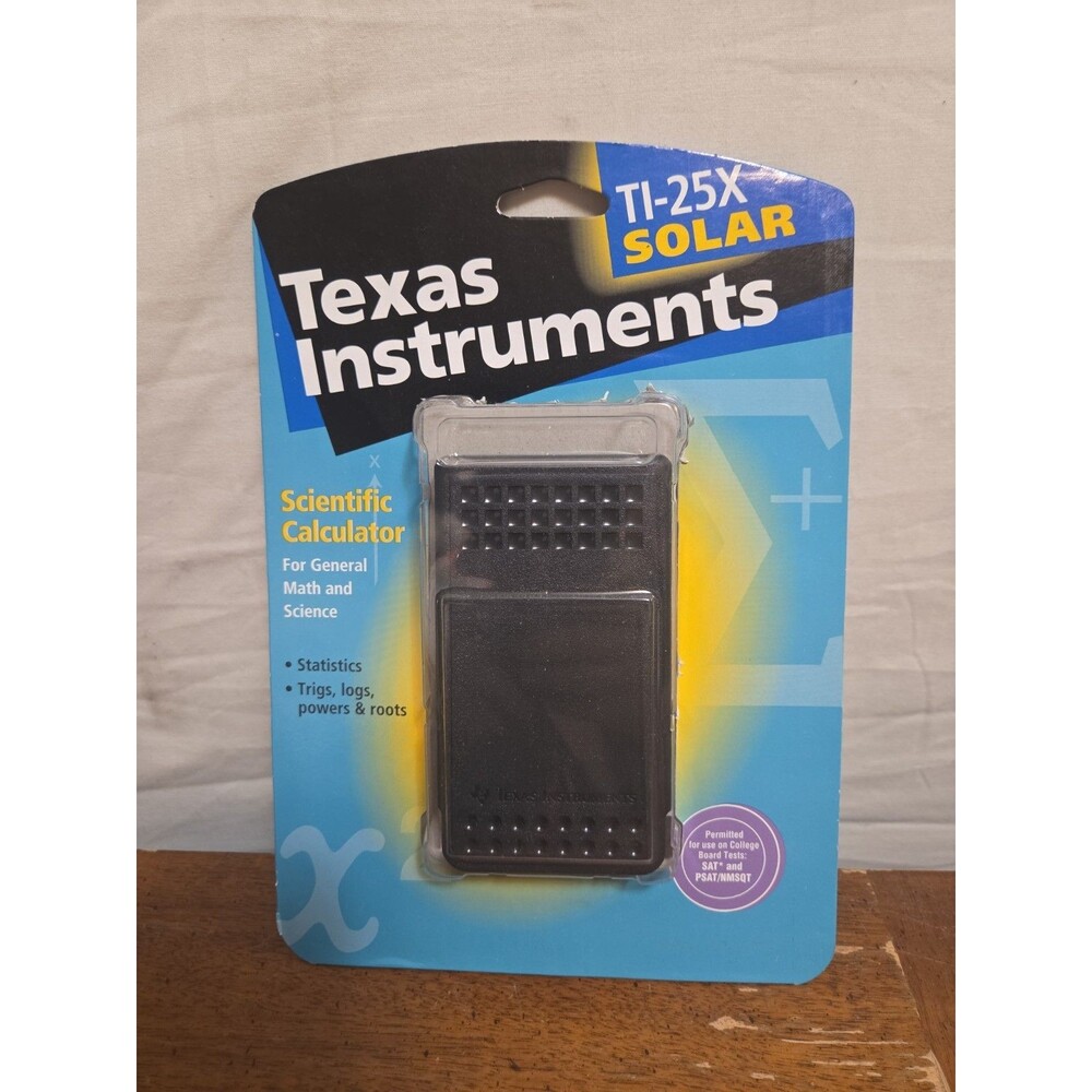 Texas Instruments TI-25X Solar Scientific Calculator 1997 Sealed New Vintage